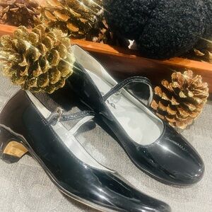 MIA Shiny Black Dress Shoes for Kids